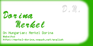 dorina merkel business card